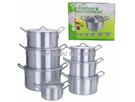 14PCS ALUMINIUM COOKING POT